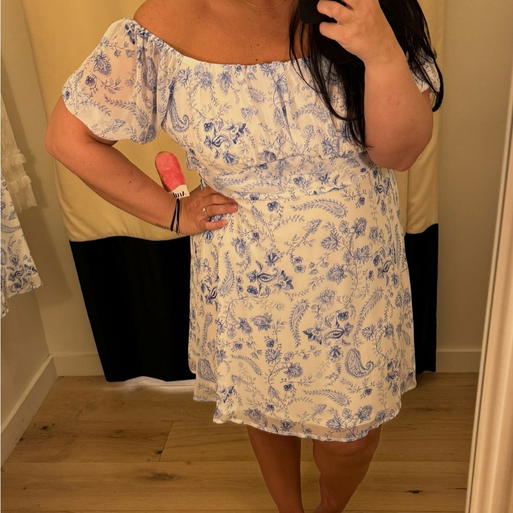 Arula White/Blue Dress - Size X